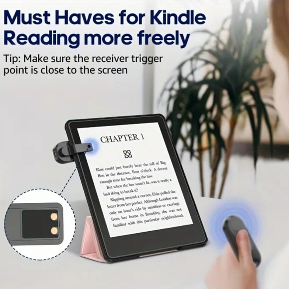 NWT Kindle Page Turner Remote Wireless Clicker Hands Free Reading - Picture 1 of 14